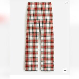 J.Crew Willa cropped flare pant in Snowy Stewart tartan wool